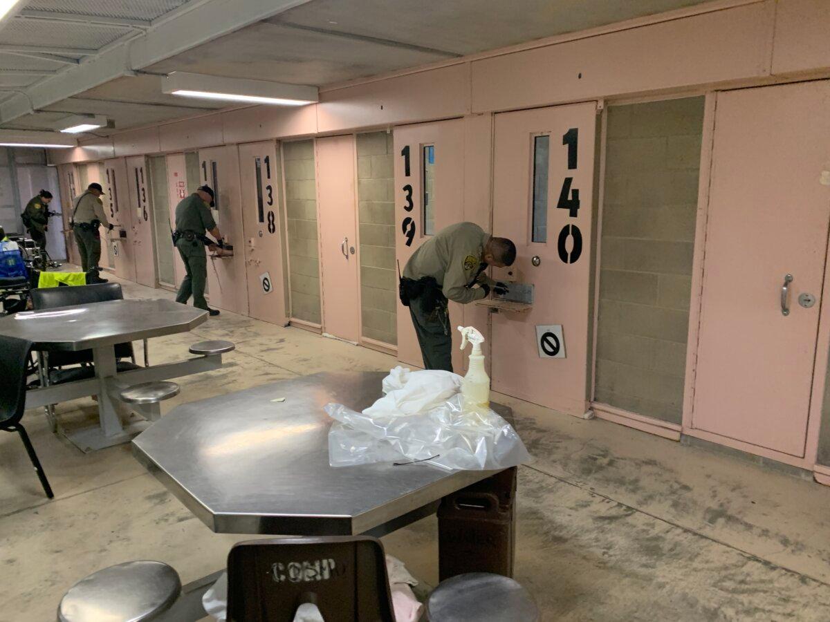 Officers check on prisoners at the Central California Women’s Facility in Chowchilla, Calif. (California Department of Corrections and Rehabilitation)