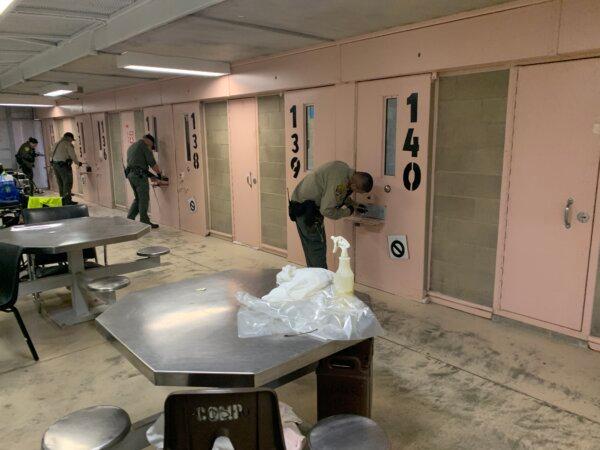Officers check on prisoners at the Central California Women’s Facility. (California Department of Corrections and Rehabilitation)