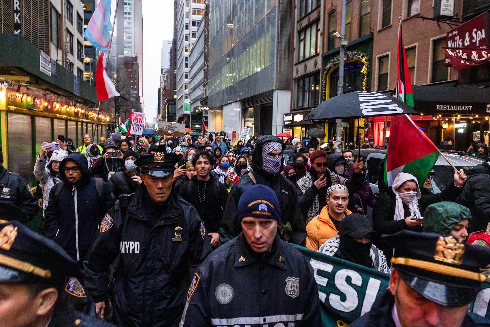 ‘Abandon Biden’ Pro-Palestinian Protestors Rally Outside Democrat Fundraiser in New York