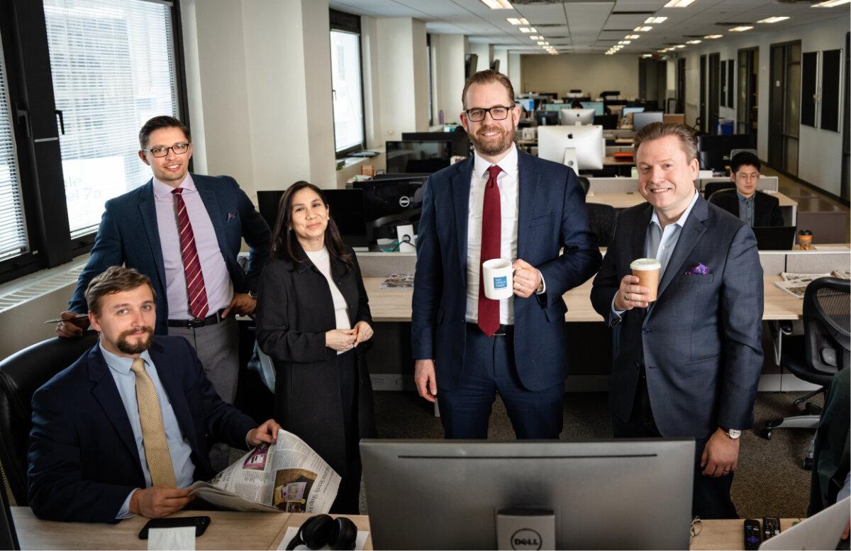 The Epoch Times newsroom at its headquarters in New York City. (The Epoch times)