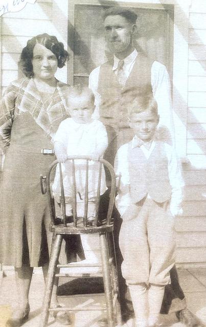 Mr. Lane with his parents and elder brother. (Provided by the Lane family)