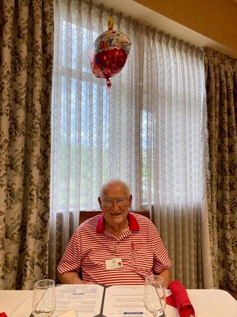 Mr. Lane on his 90th birthday in 2022. (Provided by the Lane family)