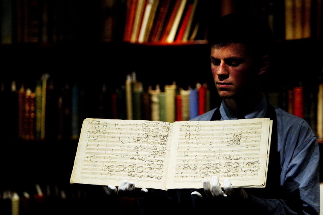 Musical notation for Beethoven's first edition of his Symphony No. 9. Classical music adheres to strict structural rules, and it places a significant emphasis on proportion, balance, and harmony. (Ian Waldie/Getty Images)