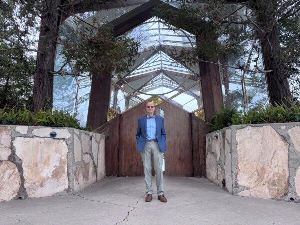 Wayfarers Chapel Executive Director Dan Burchett on May 13, 2024. (Rudy Blalock/The Epoch Times)