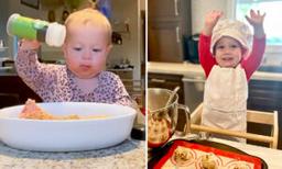 Girl Who Began Helping Her Mom in the Kitchen at 15 Months Old, Is Now a 3-Year-Old ‘Chef’ Making Delicious Dishes