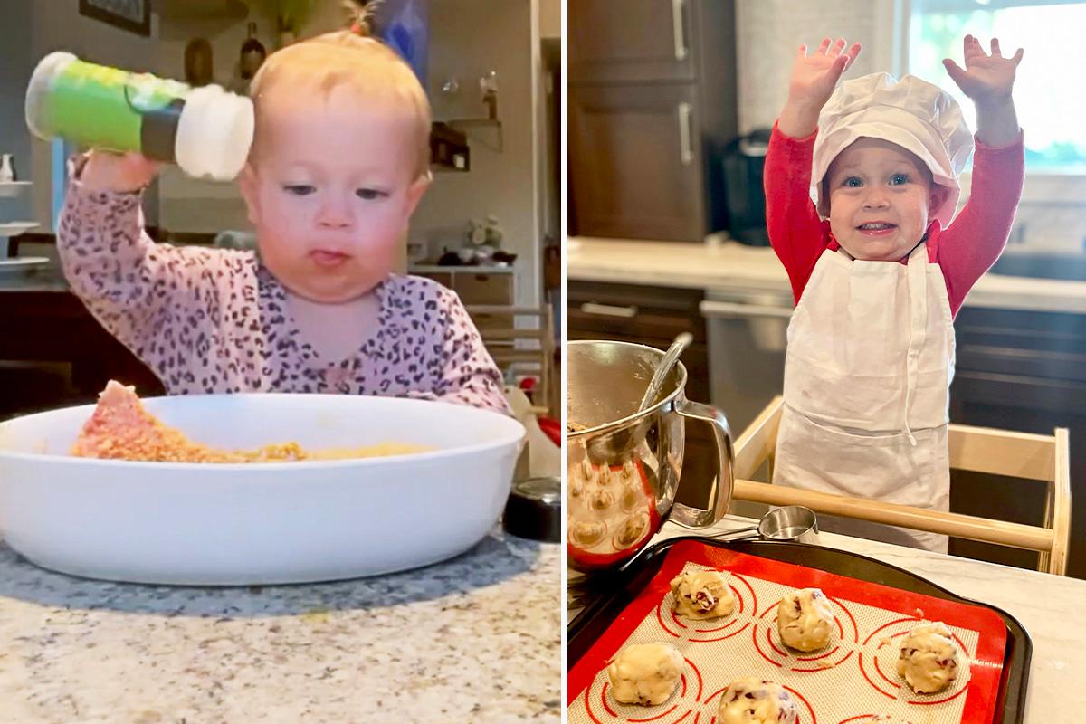 Girl Who Began Helping Her Mom in the Kitchen at 15 Months Old, Is Now a 3-Year-Old ‘Chef’ Making Delicious Dishes