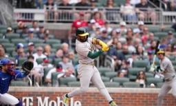 Andujar and Rooker Lead Oakland Outburst Against Chris Sale as A’s Beat Scuffling Braves 11–9