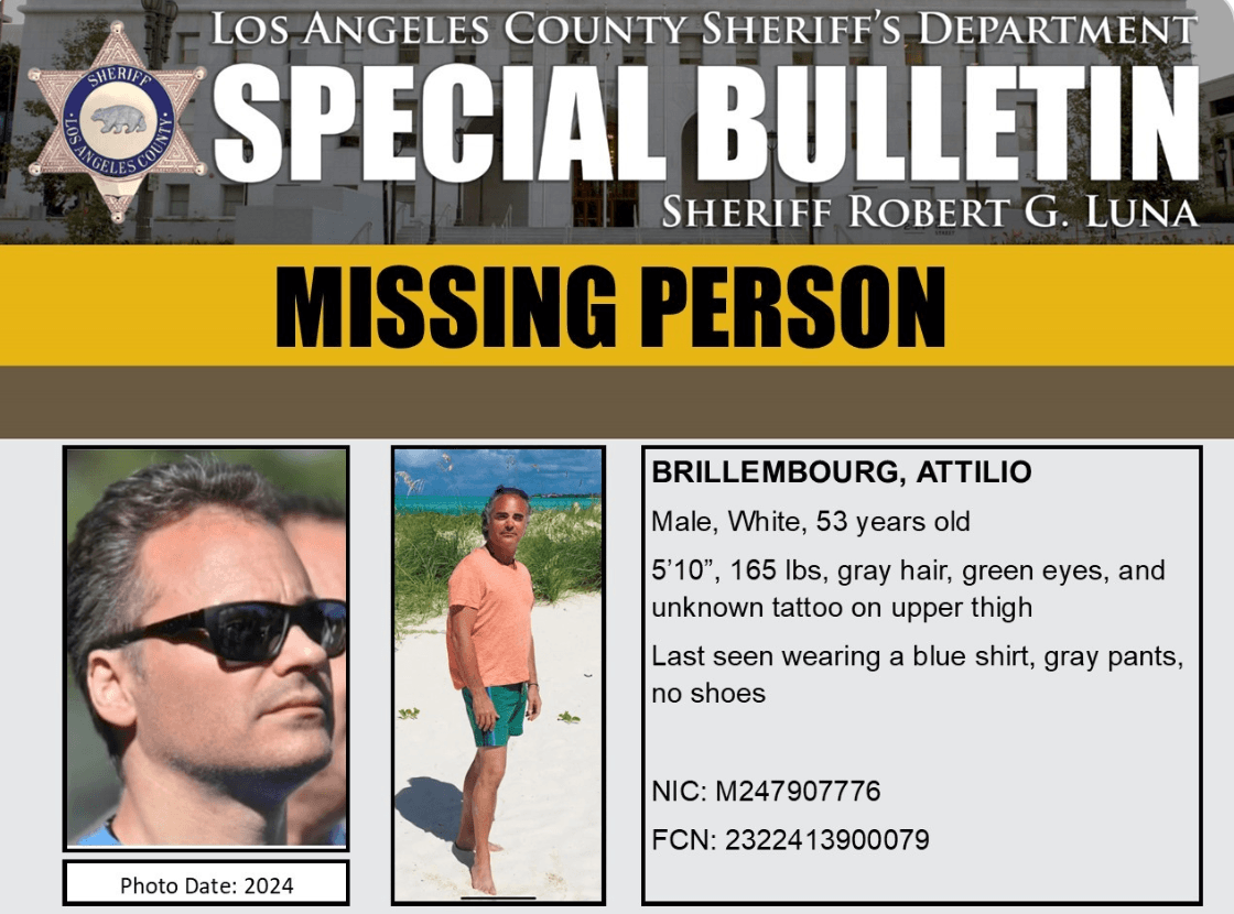 New York Man With Ties to European Royalty Still Missing in Malibu