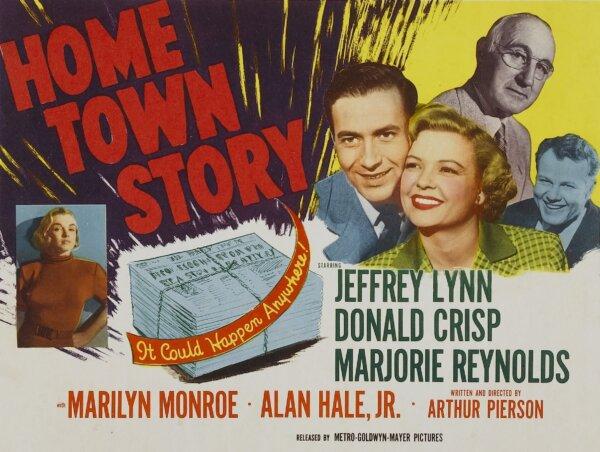 Lobby card for the film “Home Town Story” (1951). (MovieStillsDB)