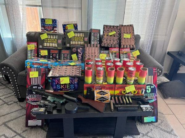 Ammunition seized in Operation Consequences raids. (San Bernardino County Sheriff's Department)