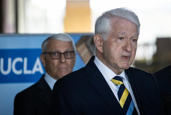 Outgoing UCLA Chancellor Gene Block in Los Angeles, Calif., on Jan. 3, 2023. (John Fredricks/The Epoch Times)