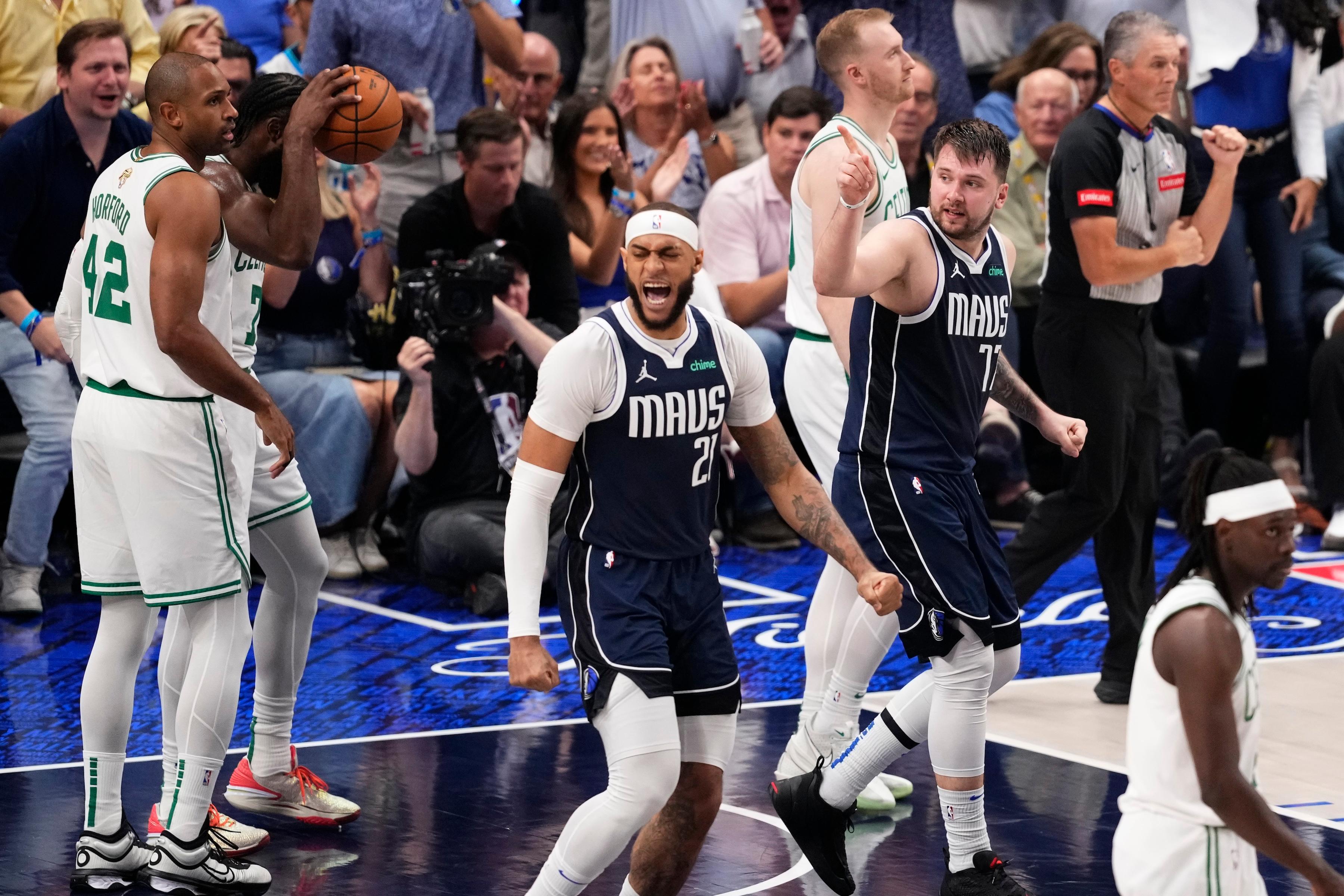 Doncic Scores 29, Mavericks Roll Past the Celtics 122–84 to Avoid a Sweep in the NBA Finals