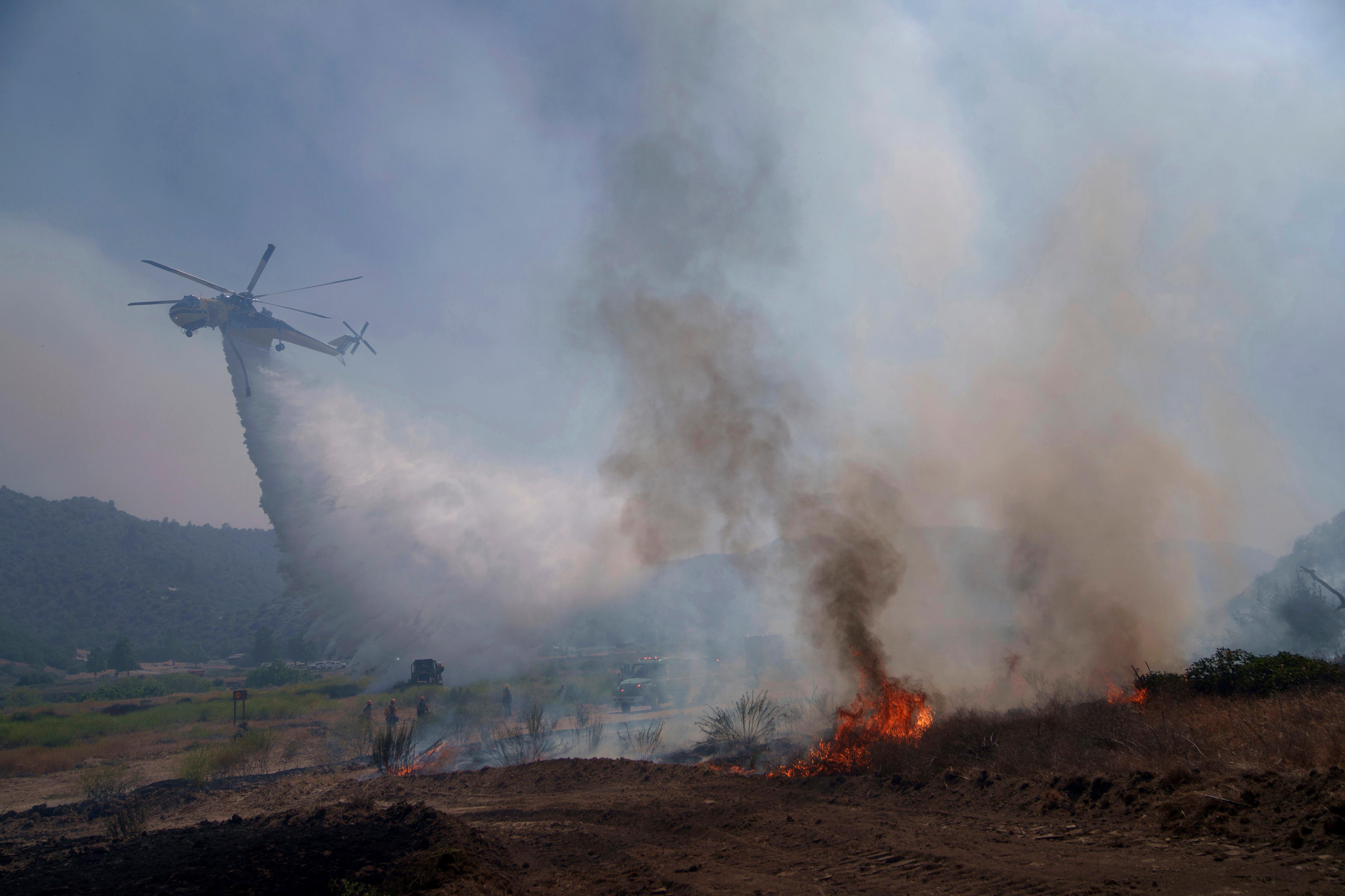 California Firefighters Gain Ground Against Big Wildfires After Hot, Windy Weekend