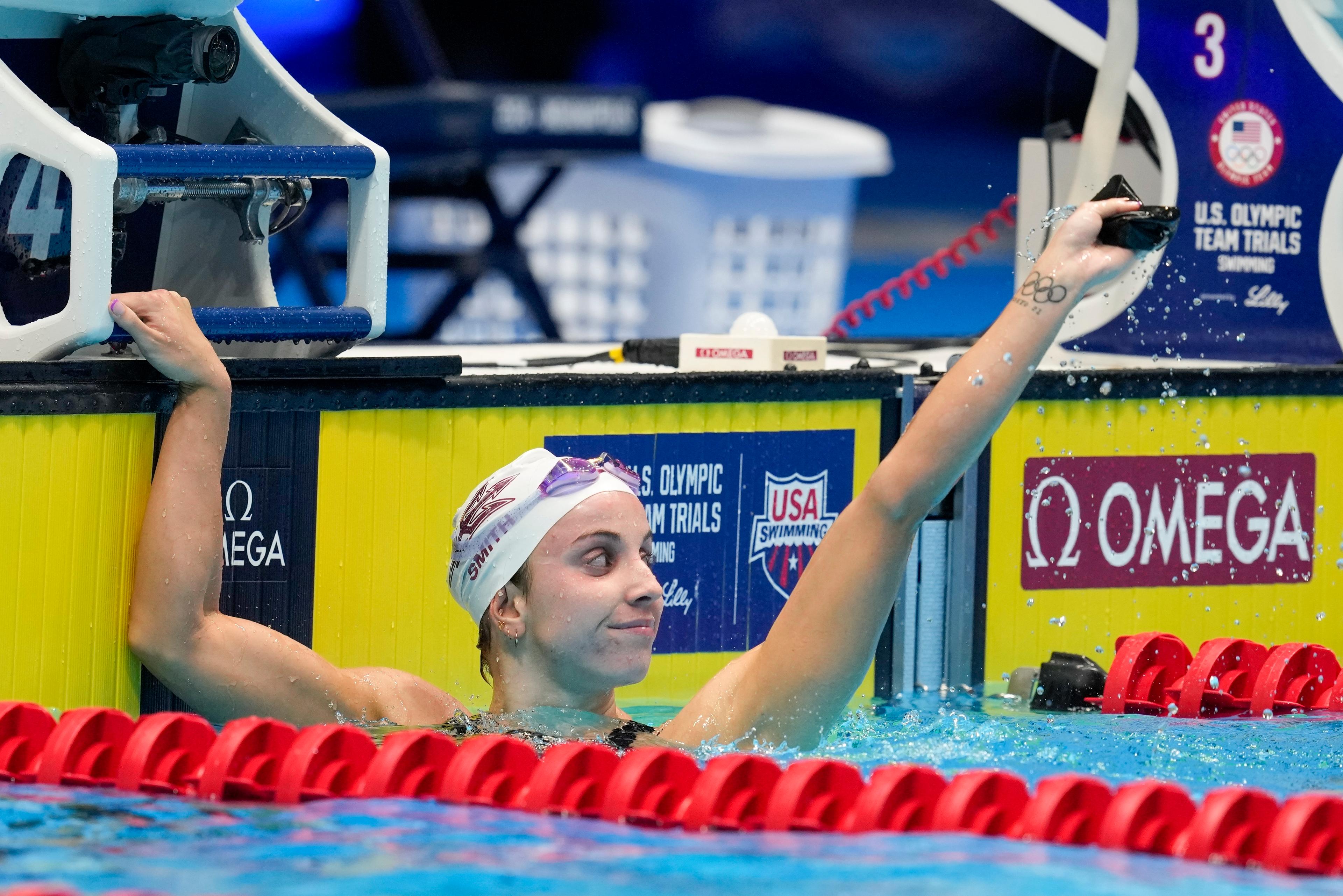 Smith Sets World Record in 100 Backstroke at U.S. Olympic Trials