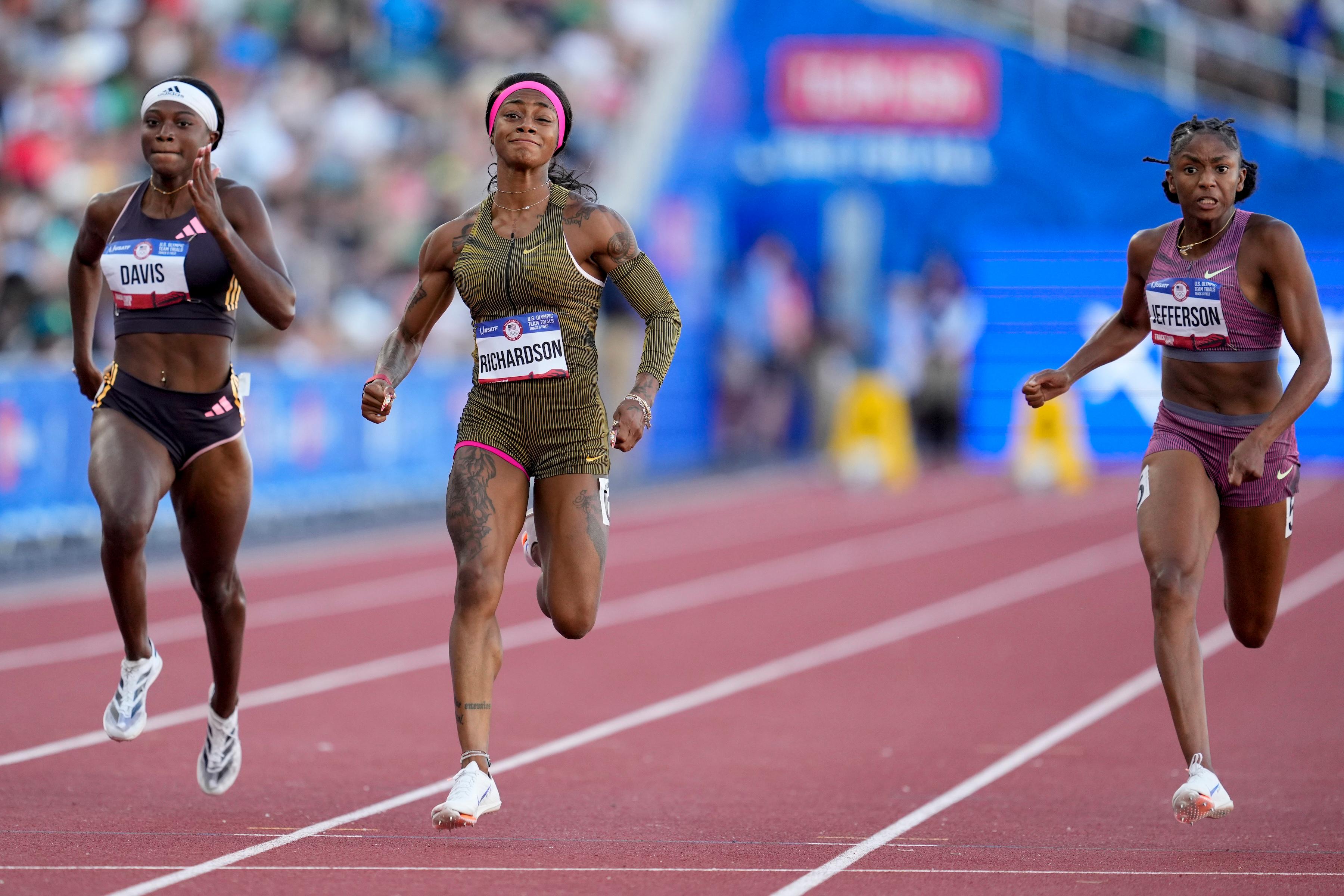 Sha'Carri Richardson Sprints Onto US Olympic Team After Winning 100 in 10.71 Seconds