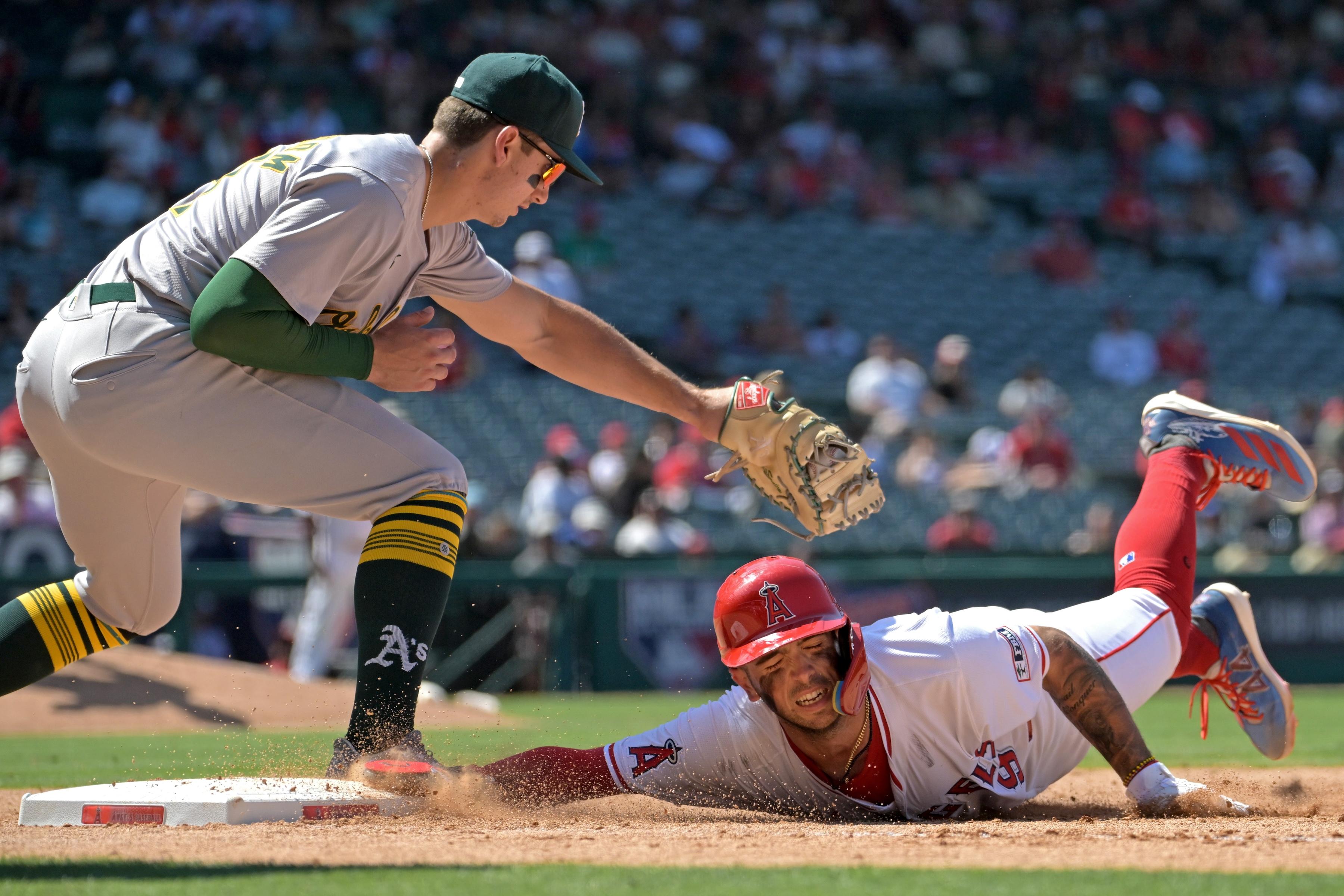 Bizarre Play at Plate, Neto’s Three-Run Double Key Angels’ Win Over A’s