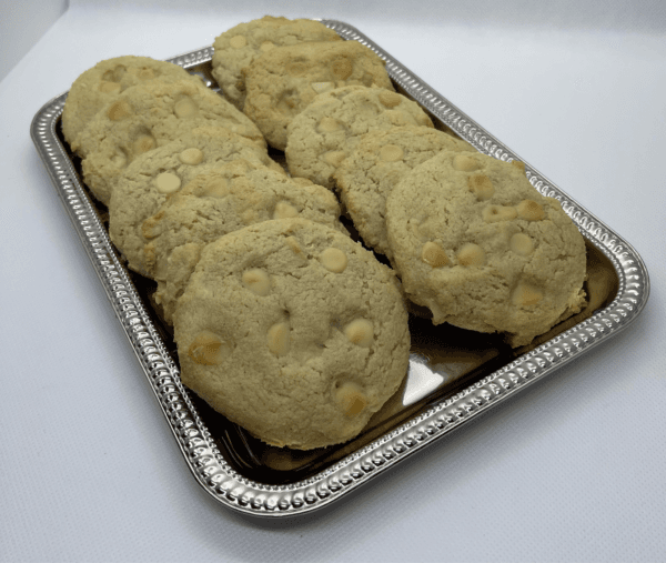 White chocolate macadamia cookies. (Courtesy of JillyBean’s Keto Bakery)