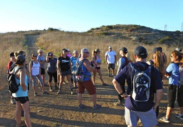 Bill Furey leads a group of hikers. (Courtesy of Bill Furey)