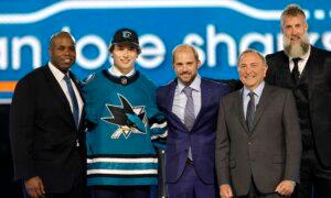 San Jose Sharks Select Boston University Center Macklin Celebrini With No. 1 Pick in NHL Draft