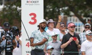 Akshay Bhatia and Aaron Rai Share Lead for 2nd Straight Day at Rocket Mortgage Classic