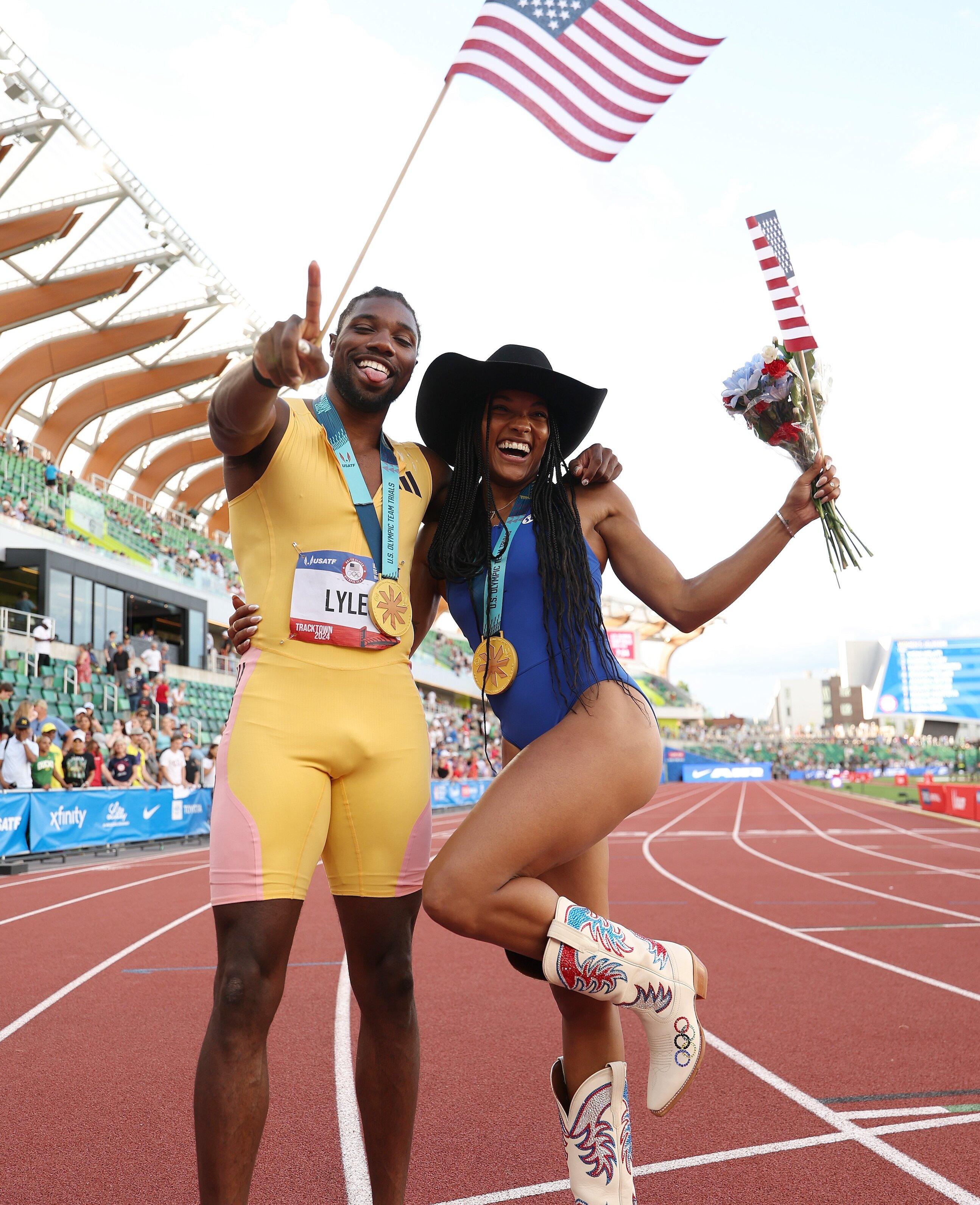 Lyles Wins 200 Meters to Keep Hope of Olympic Sprint Double Alive for Paris