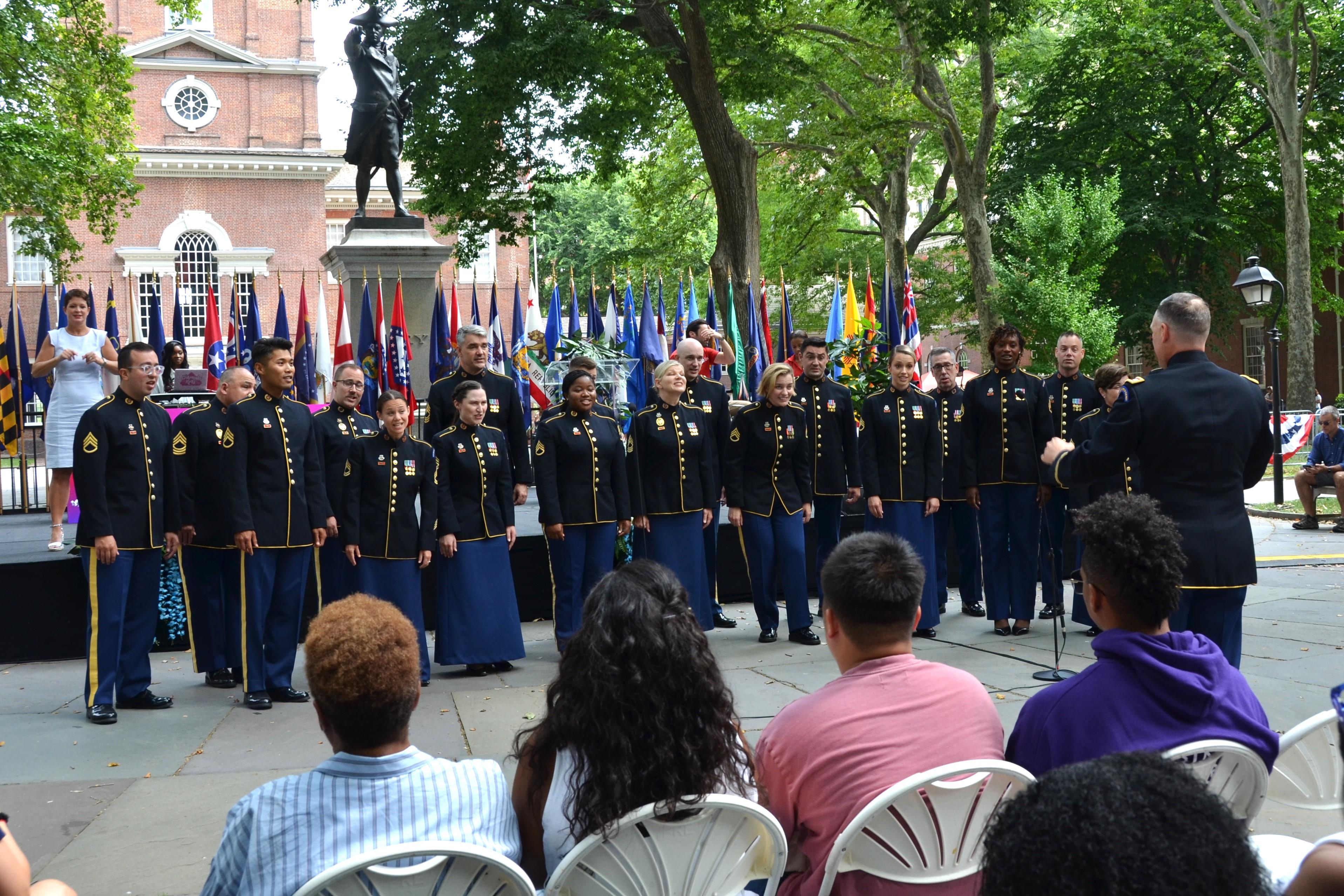 Philadelphia marks Independence Day with a grand celebration on July 4, 2024. (Frank Liang/The Epoch Times)