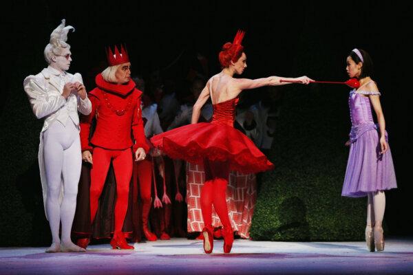 The Australian Ballet rehearses "Alice's Adventures in Wonderland" at Melbourne Arts Centre in Melbourne, Australia, on Sept. 11, 2017. (Michael Dodge/Getty Images)