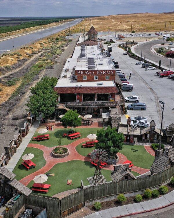 An aerial view of “Bravo Land” in Kettleman City, Calif. (Courtesy of Vicki Azar)