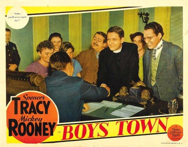 Lobby card from the film “Boys Town” (1938). (MovieStillsDB)