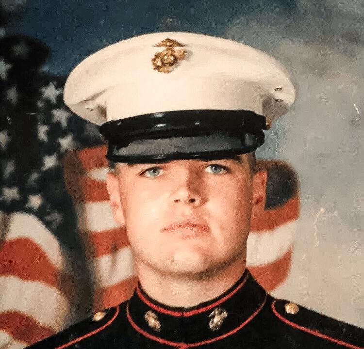 A portrait of J.D. Vance in the U.S. Marine Corps in 2003. (Public Domain)