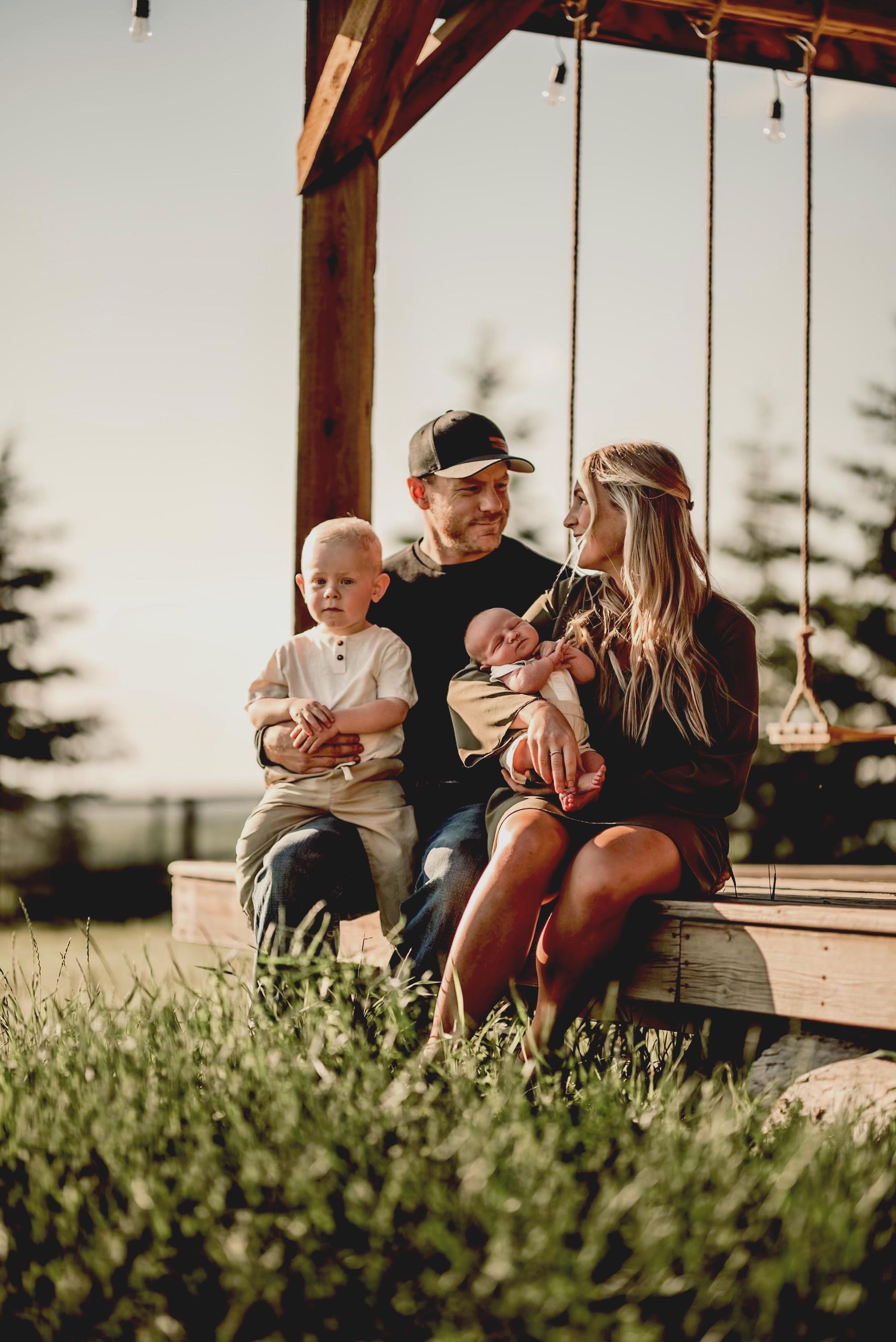 Mr. and Mrs. Gregory with their toddler and newborn son. (Courtesy of <a href="https://www.instagram.com/chantal.gregoryy/">Chantal Gregory</a>)