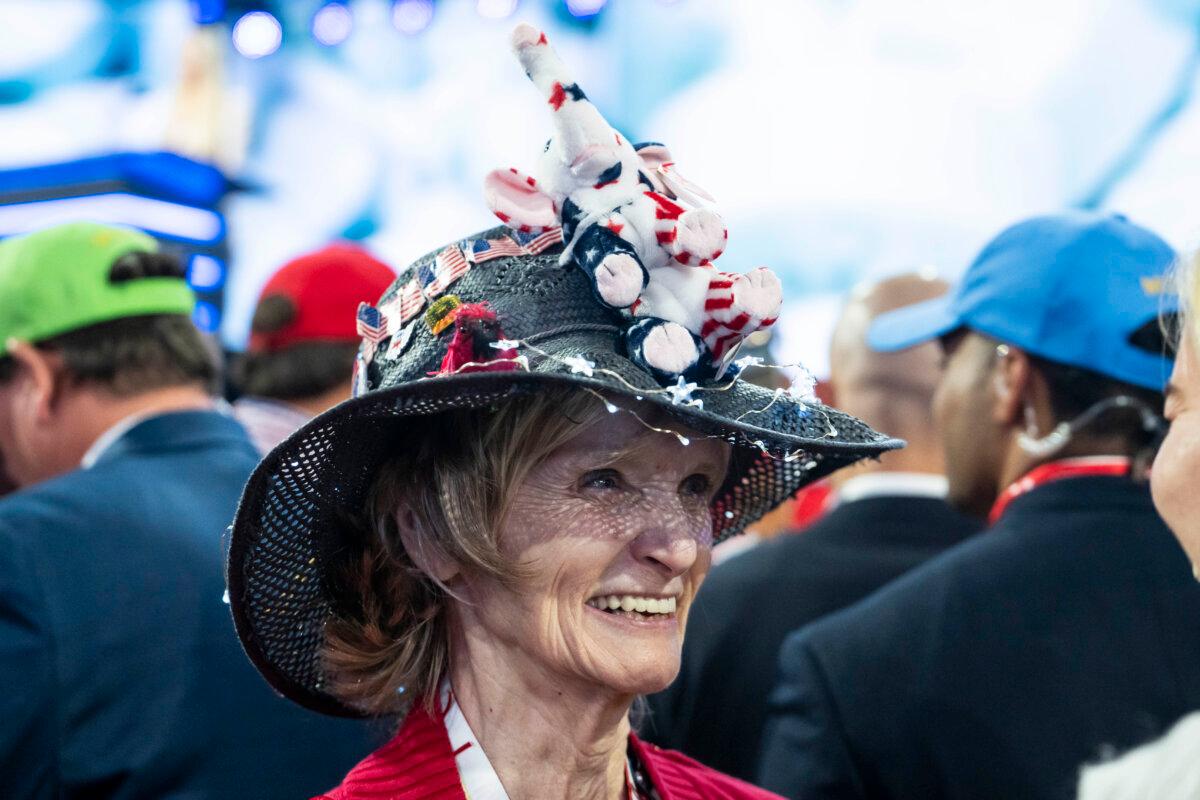 Ohio delegate Ranae Lentz at the Republican National Convention (RNC) in Milwaukee, Wis., on July 16, 2024. (Madalina Vasiliu/The Epoch Times)