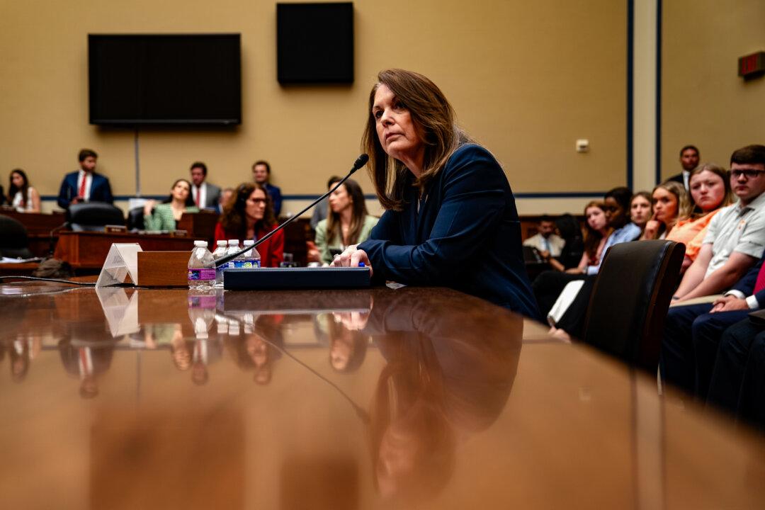 U.S. Secret Service Director Kimberly Cheatle testifies before the House Oversight and Accountability Committee in Washington on July 22, 2024. (Kent Nishimura/Getty Images)