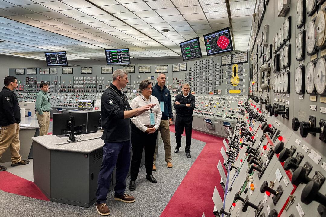 U.S. Nuclear Regulatory Commission Commissioner Annie Caputo (C) tours the Nine Mile Point Nuclear Station. Nine Mile Point Unit 1 in New York started operating in 1969, the oldest operating reactor in the United States. (Constellation Energy Corporation/CC BY 2.0)