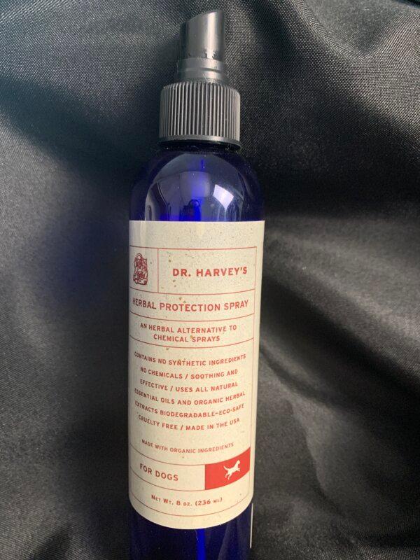 A bottle of Dr. Harvey’s herbal spray. (Helen Billings/The Epoch Times)