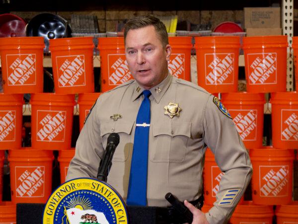 Capt. Christian Oliver of the California Highway Patrol said the bills will allow law enforcement to be more proactive. (Travis Gillmore/The Epoch Times)