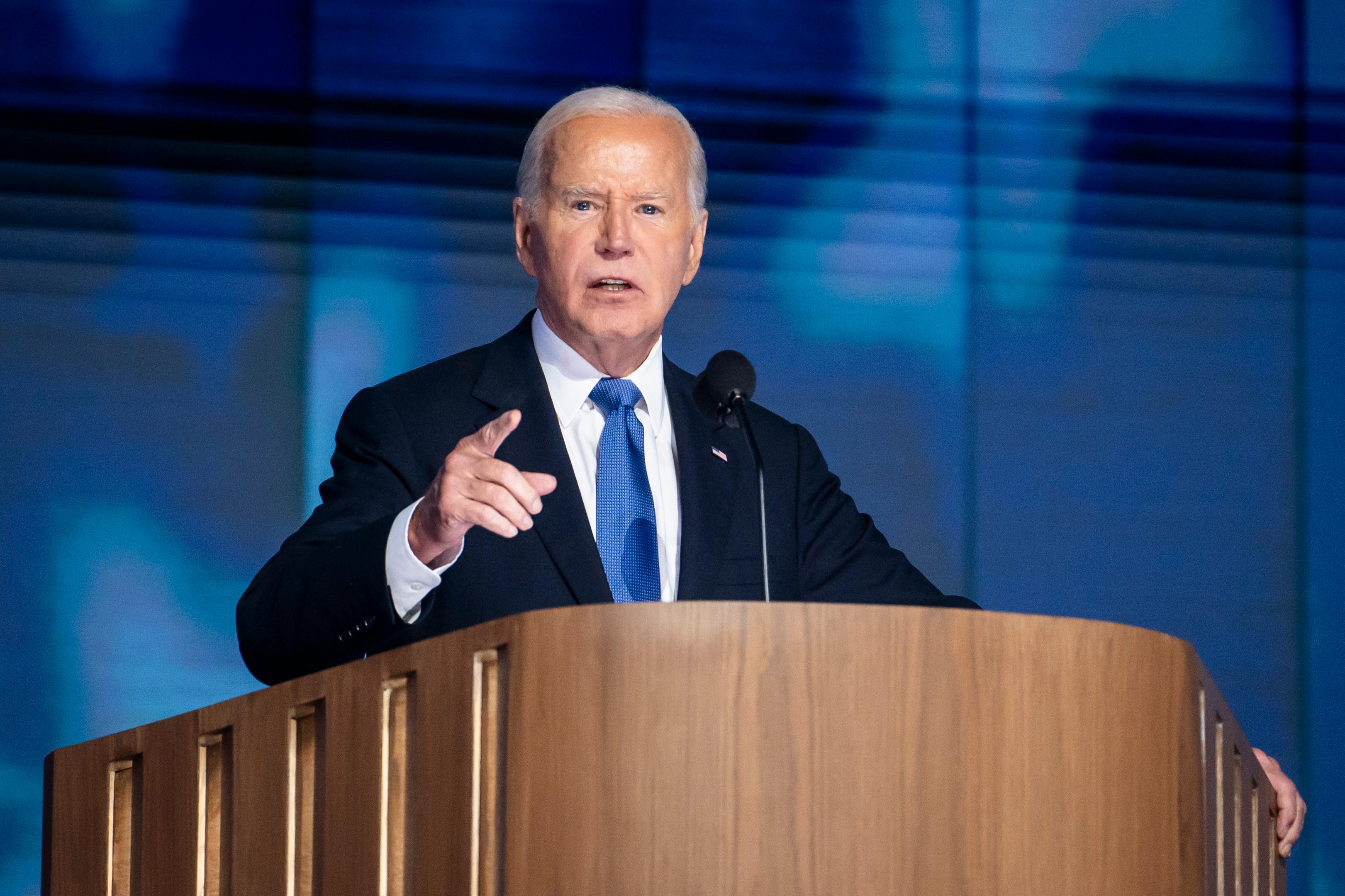 Biden Rallies Behind Harris in Keynote Address on Convention’s First Night