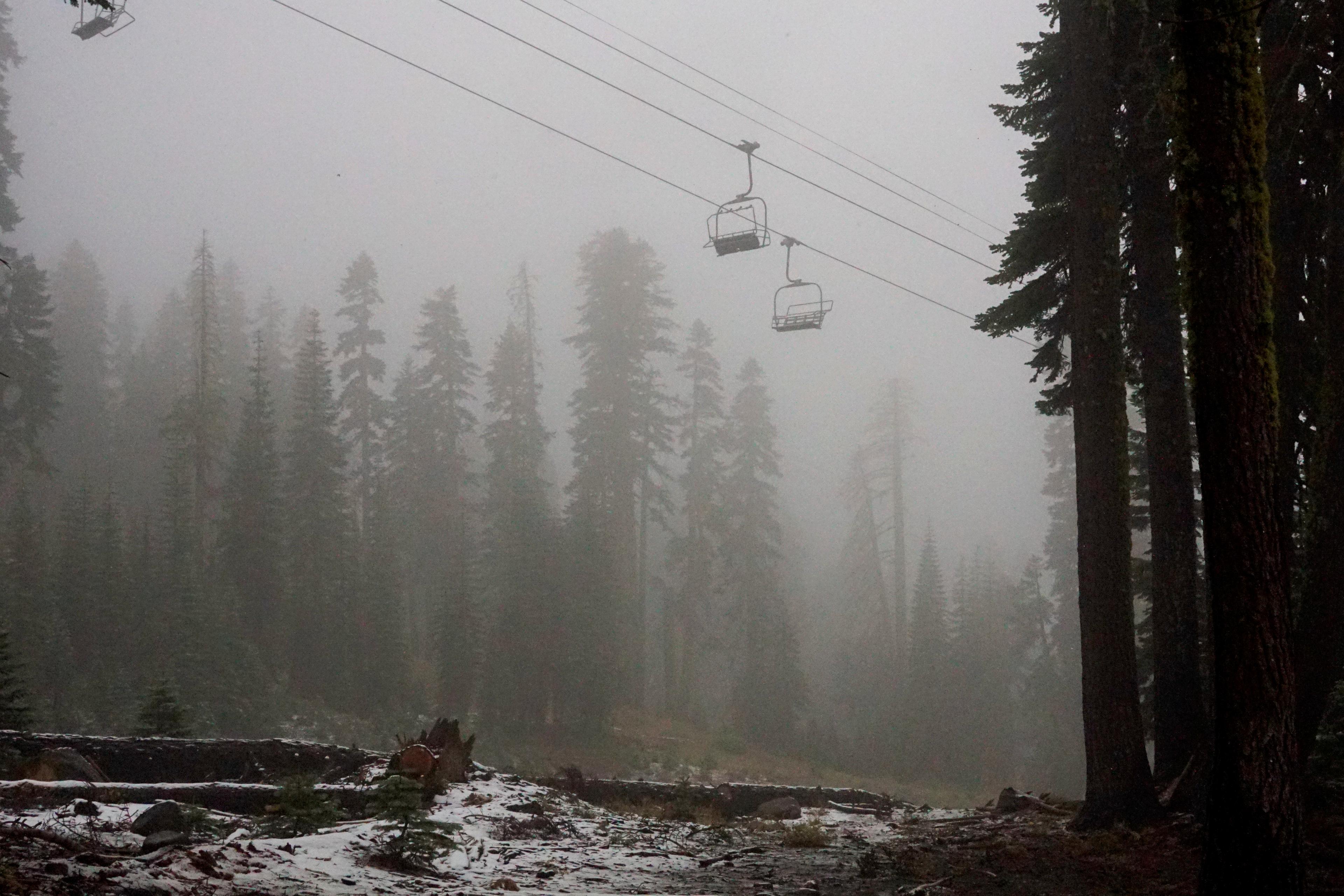 Rare August Snow Falls in California