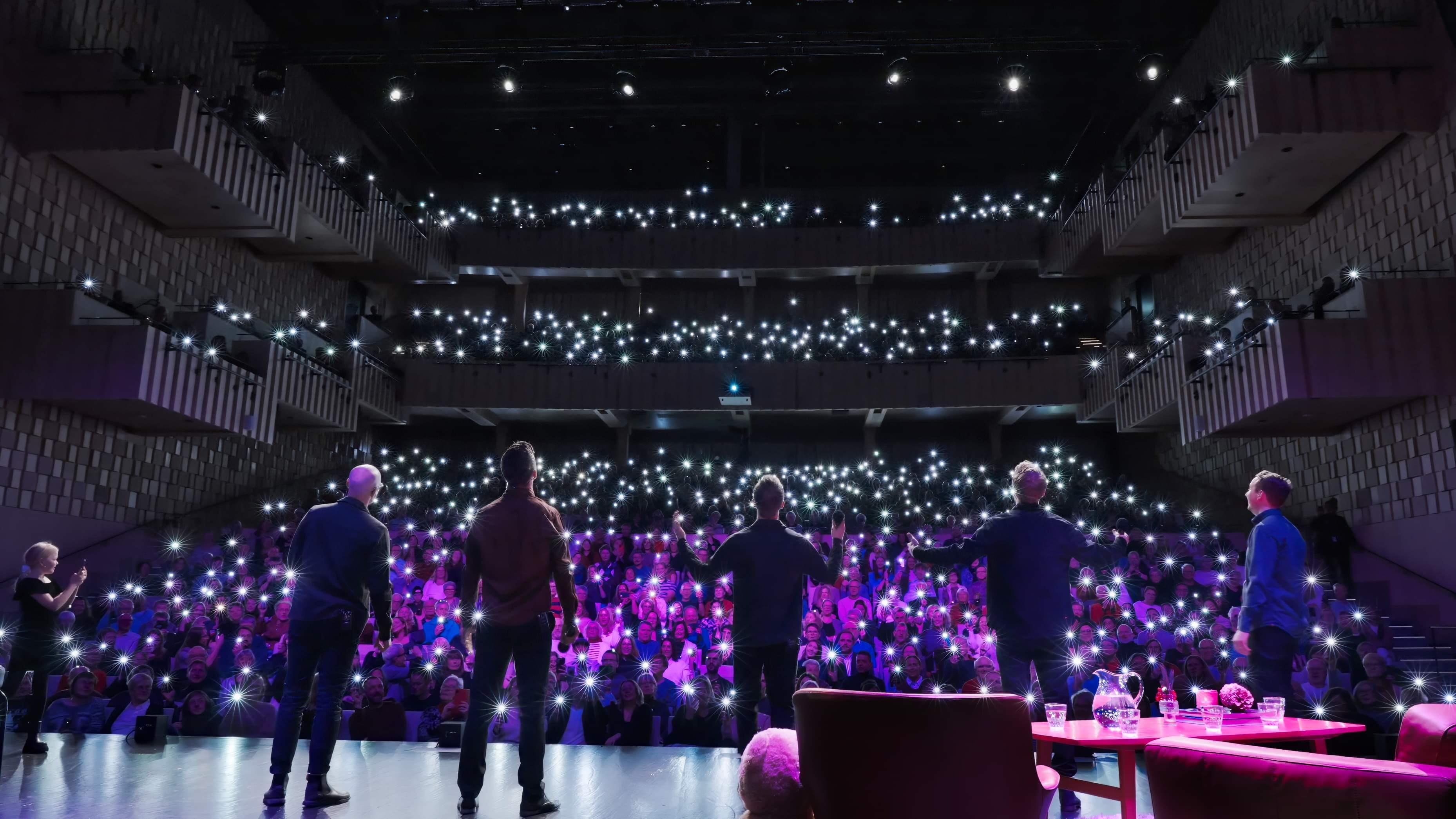 Dad Harmony on stage during their Swedish tour. (Courtesy of <a href="https://www.instagram.com/dad_harmony/">Dad Harmony</a>)