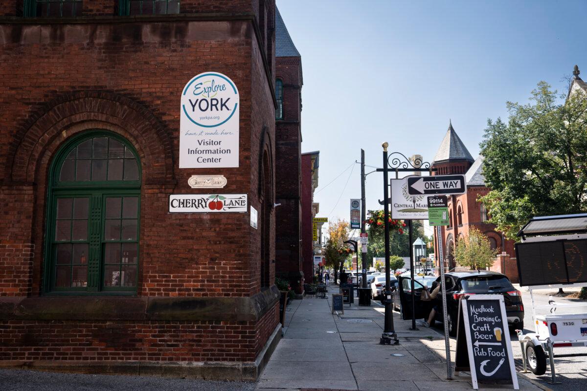 Downtown York, Pa., on Sept. 5, 2024. (Madalina Vasiliu/The Epoch Times)