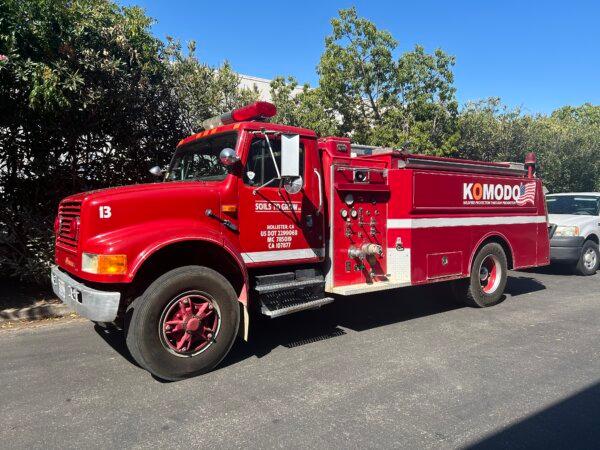 A Komodo truck that is used to treat large areas, in Morgan Hill, Calif., on Aug. 29, 2024. (Dylan Morgan/The Epoch Times)