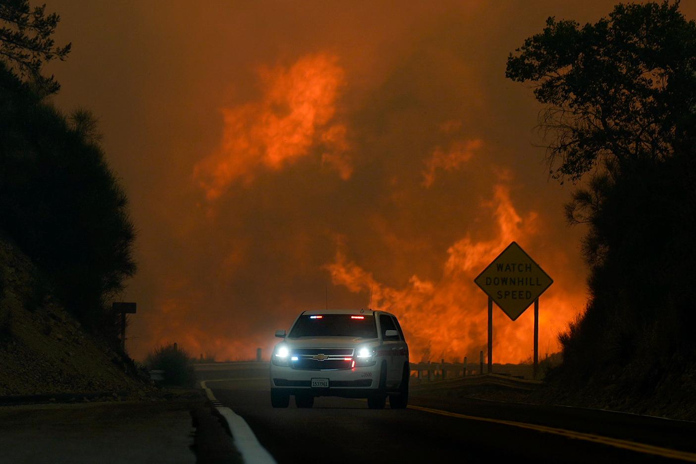 Wildfire East of LA Threatens Tens of Thousands of Homes and Forces Evacuations