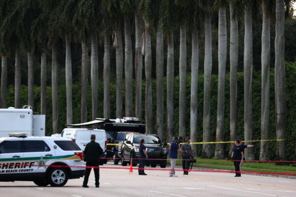 Outside Trump International Golf Course, West Palm Beach, September 15, 2024. (Reuters/Marco Bello)