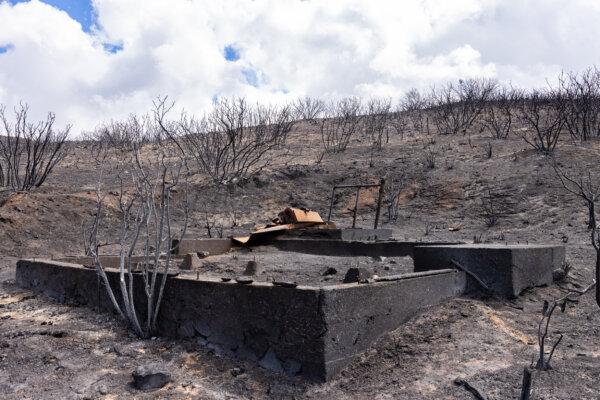 Damage from the Airport Fire rests upon El Cariso Village, Calif., on Sep. 16, 2024. (John Fredricks/The Epoch Times)