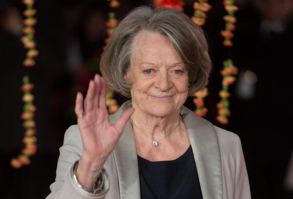 Dame Maggie Smith attends the Royal Film Performance and world premiere of "The Second Best Exotic Marigold Hotel" in London on Feb. 17, 2015. (Ian Gavan/Getty Images)