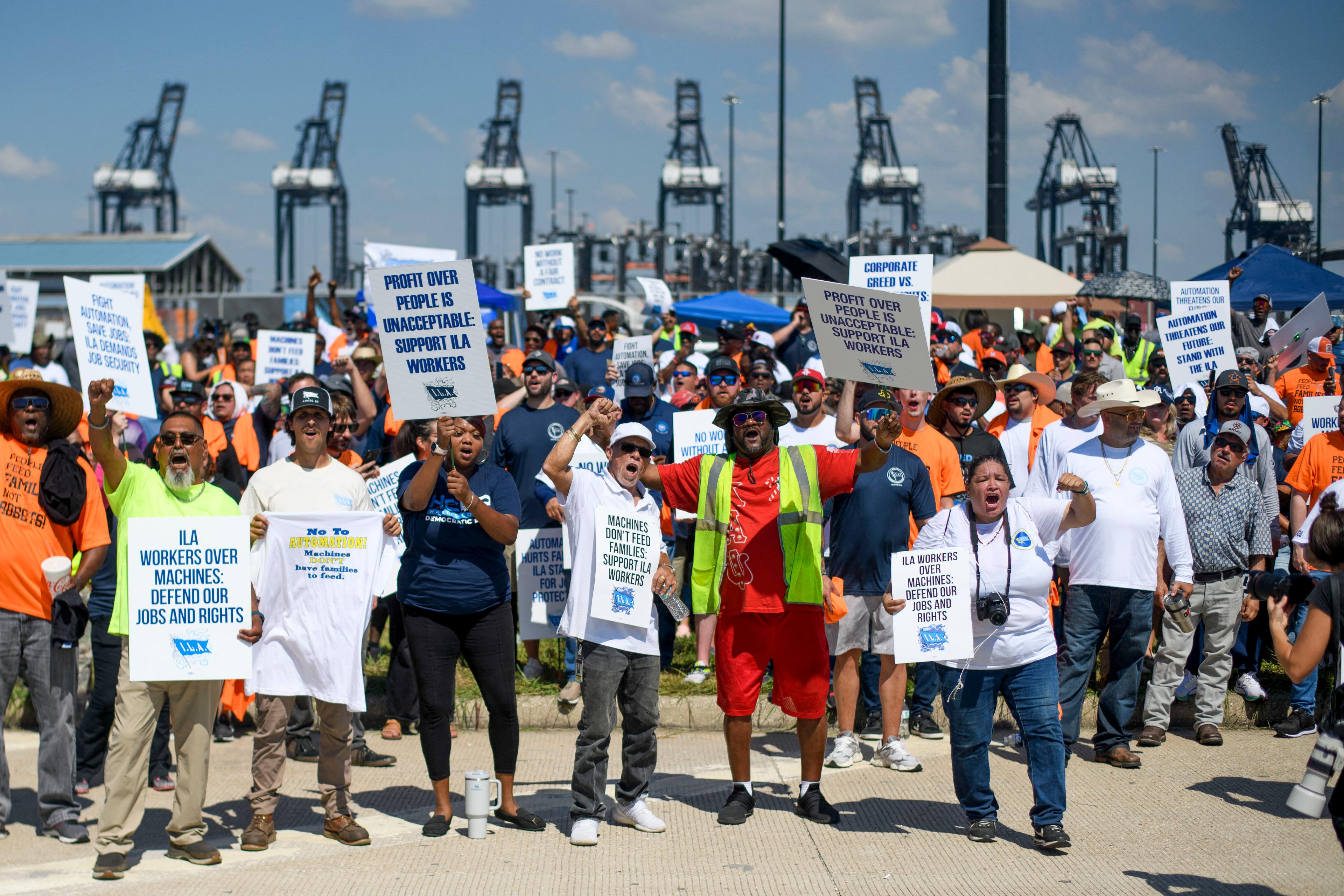 Tens of Thousands of Port Workers Strike; Billions in Trade Expected to Be Impacted