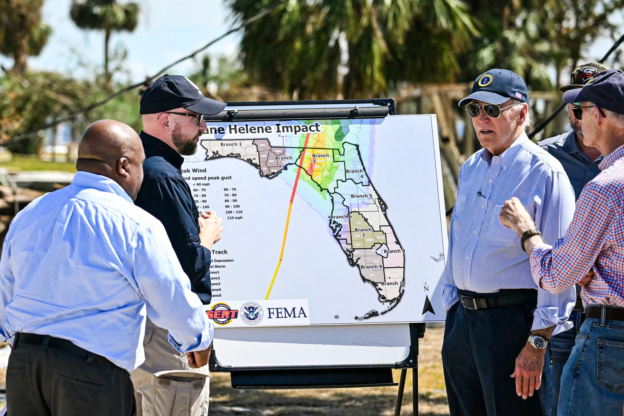 Biden Visits Florida, Georgia to Survey Hurricane Damage