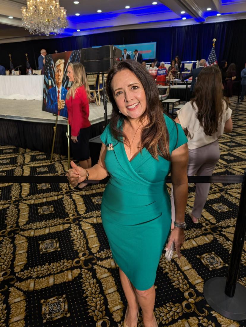 Marta Mesa is the co-founder of Republican Amigos and attended the "Latino Americans for Trump" roundtable in Miami on Oct. 22, 2024. (Jacob Burg/The Epoch Times)