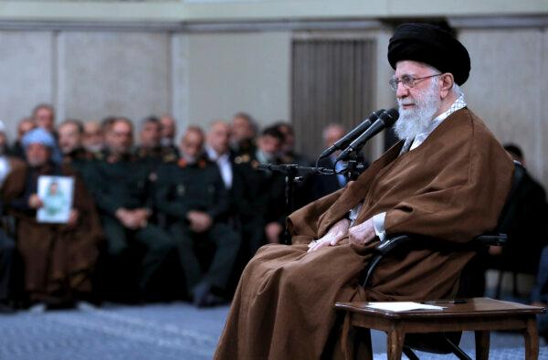 Iranian Supreme Leader Ayatollah Ali Khamenei sits in a meeting in Tehran, on Oct. 27, 2024. (Office of the Iranian Supreme Leader via AP)