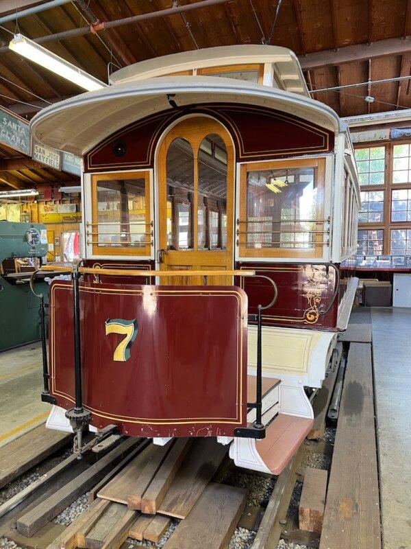 Trolley No. 7 used to run as a horse-drawn streetcar in San Francisco. (Courtesy of Karen Gough)